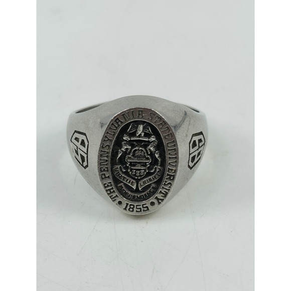 ArtCarved Jewelry - Penn State University 1989 Class Ring ArtCarved Siladium Mens Size 10.5 PSU Ring